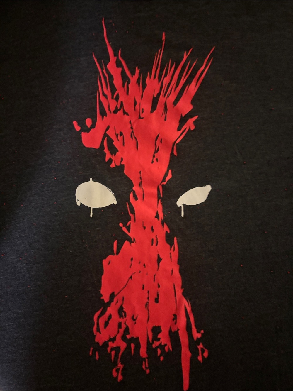 Deadpool Paint Splatter Mask High/Low Crewneck Polo T-Shirt XXL Streetwear Marve